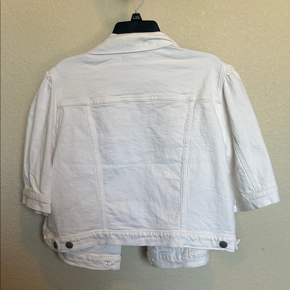Torrid White Puff Sleeve Jean Jacket - Picture 6 of 6